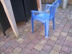 Blauw kinder stoeltje, Tuin en Terras, Tuinstoelen, Plastic, Gebruikt, Ophalen
