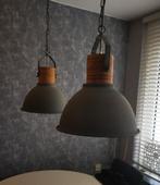 Industriële hanglampen set, Huis en Inrichting, Lampen | Hanglampen, Ophalen, 50 tot 75 cm, Zo goed als nieuw, Metaal