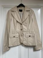 Vero Moda ecru leren jasje L, Vero Moda, Beige, Maat 42/44 (L), Ophalen of Verzenden