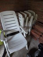 4 Flair en 1 Hartman tuinstoel en 6 kussens, Ophalen, Gebruikt, Kunststof, Verstelbaar