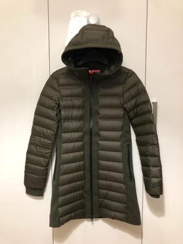 Nike Aeroloft 800 Fleece Tech Down Quilted Olijfgroene Parka beschikbaar voor biedingen