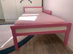 SNIGLAR Peuterbed met lattenbodem en matras, roze., Ophalen, 70 tot 85 cm, 140 tot 160 cm, Zo goed als nieuw