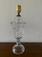 Antieke geslepen glazen / kristallen tafellamp., Ophalen of Verzenden
