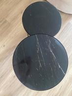 Mooie marmeren salontafels., Ophalen, 50 tot 100 cm, Rond, Zo goed als nieuw