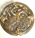 Vintage bronzen Finse designer broche, Overige materialen, Gebruikt, Verzenden, Kruis of Symbool