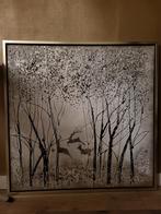 Schilderij 1x1 meter met lijst, Huis en Inrichting, Ophalen