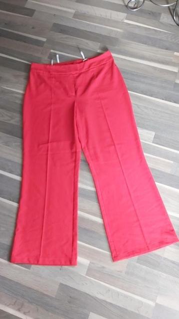 Yessica, geklede broek, rood, 46/48