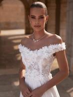 Nieuwe trouwjurk Milagros 3d bloemen off shoulder boothals, Kleding | Dames, Trouwkleding en Trouwaccessoires, Ophalen of Verzenden