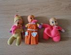 Lucifer poppetjes vintage retro 3 stuks roze geel oranje, Verzamelen, Ophalen of Verzenden, Zo goed als nieuw