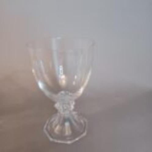 6 grote kristallen wijn- water glazen Yale Val Saint Lambert, Antiek en Kunst, Antiek | Glas en Kristal, Ophalen of Verzenden