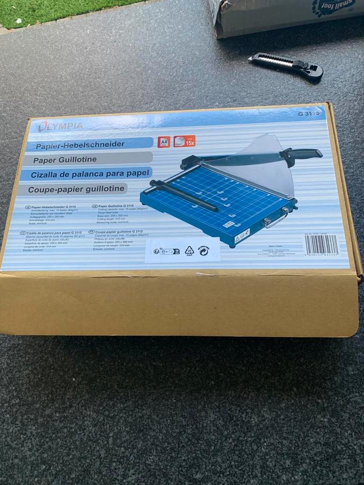 Olympia G 3115 A4 Papiersnijder - Nieuw in doos, Diversen, Bureau-accessoires, Ophalen