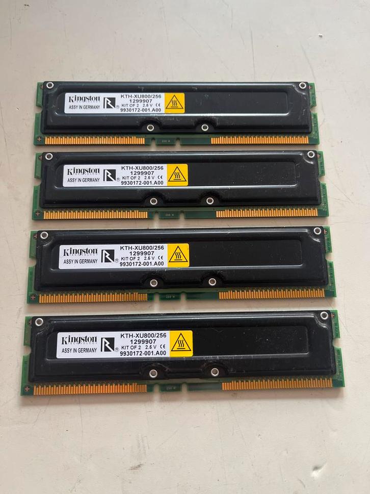 4x Kingston KTH-XU800/256 Geheugen Modules, Computers en Software, RAM geheugen, Gebruikt, Server, 2 GB, DDR2, Ophalen of Verzenden