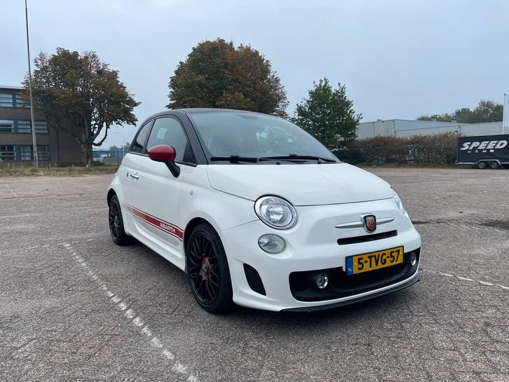Fiat 500 1.4 Abarth C 2010 Wit, Akrapovic’, 17 “, Airco, Auto's, Abarth, Particulier, ABS, Airbags, Airconditioning, Boordcomputer