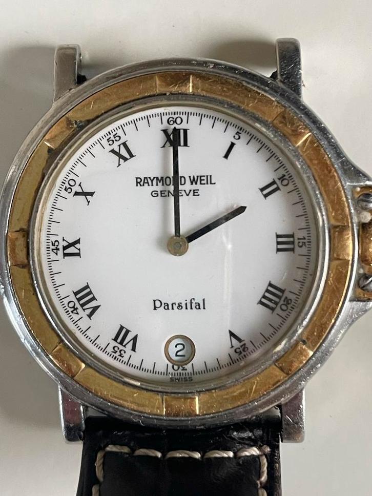 Raymond Weil -Parsival 9189 horloge vintage, Sieraden, Tassen en Uiterlijk, Horloges | Heren, Gebruikt, Polshorloge, Overige merken