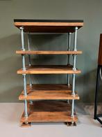 Audio rack ‘flexi rack’ 26 mm massief beukenhout M24, Ophalen, Zo goed als nieuw