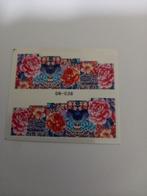 Velletje nagel water decals stickers GN-038 blauw met rode, Sieraden, Tassen en Uiterlijk, Nieuw, Handen en Nagels, Toebehoren