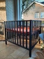 Babybox zwart, zo goed als nieuw, Kinderen en Baby's, Boxen, Ophalen, Zo goed als nieuw, Vierkant, Boxkleed