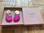 Lott statement oorbellen roze steen, Sieraden, Tassen en Uiterlijk, Oorbellen, Ophalen of Verzenden, Zo goed als nieuw, Roze, Overige materialen