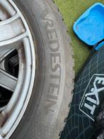 Auto Alluminium Velgen + Winterbanden 205/55 R16, Gebruikt, 16 inch, Banden en Velgen, Personenwagen