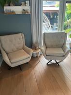 Riviera Maison 2 draaifauteuils kleur natural, Huis en Inrichting, Fauteuils, Ophalen, Minder dan 75 cm, Zo goed als nieuw, 75 tot 100 cm