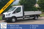 Ford Transit 350L Open laadbak 170PK Dubbellucht L3 Airco, C, Auto's, Achterwielaandrijving, Gebruikt, 4 cilinders, Wit