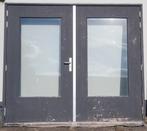 Hardhouten kozijn met garagedeuren groot formaat!, Doe-het-zelf en Verbouw, Ophalen, Gebruikt, Deurkozijn, 225 cm of meer