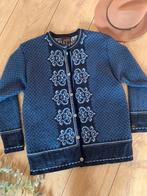 Gjestal Norway wollen vest L bohemian wool cardigan, -, Blauw, -, Maat 42/44 (L)