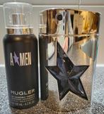 Thierry mugler a*men metal flask 100ml + thierry mugler deo, Ophalen of Verzenden, Zo goed als nieuw