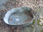 Zinken ovalen bak.., Gebruikt, Ophalen of Verzenden, Metaal, 30 tot 60 cm
