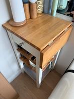 Ikea roltafel STENSTORP, Huis en Inrichting, Tafels | Sidetables, Ophalen, Gebruikt, Minder dan 50 cm, Eikenhout