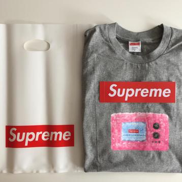 Grijze Supreme TV Tee SS18 t-shirt t shirt grijs L size beschikbaar voor biedingen