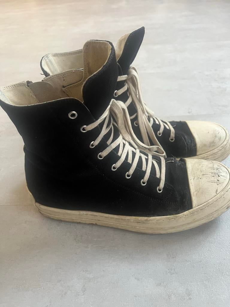 Zwarte Rick Owens Sneakers Maat 44, Kleding | Heren, Schoenen, Ophalen of Verzenden, Gedragen, Zwart, Sneakers of Gympen