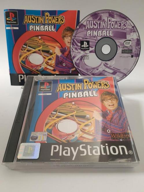 Austin Powers Pinball Playstation 1/ Ps1, Spelcomputers en Games, Games | Sony PlayStation 1, Zo goed als nieuw, Puzzel en Educatief