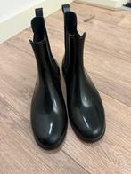 Zwarte enkel regenlaarzen - maat 39 dames, Zwart, Ophalen of Verzenden, Regenlaarzen, Zo goed als nieuw