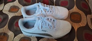 Puma sneakers ,wit met zilver maat 37 beschikbaar voor biedingen