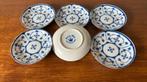 Indian blue -Saks blau  kleine schaaltjes dia 9 cm 6 stuks, Antiek en Kunst, Ophalen of Verzenden