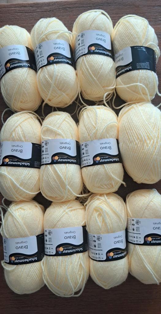 Schachenmayr Bravo Originals Zachtgeel 12 Bollen, Hobby en Vrije tijd, Breien en Haken, Nieuw, Breien of Haken, Wol of Garen, Ophalen of Verzenden