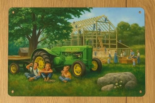 Wandbord John Deere, Huis en Inrichting, Woonaccessoires | Wanddecoraties, Nieuw, Ophalen of Verzenden