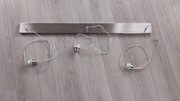 RVS design eettafel hanglamp armatuur met 3 fittingen beschikbaar voor biedingen