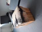 Zijkast poef met vacht, Ophalen, Minder dan 50 cm, Gebruikt, 50 tot 100 cm