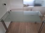 Eettafel glas, Ophalen, Gebruikt, 50 tot 100 cm, Glas