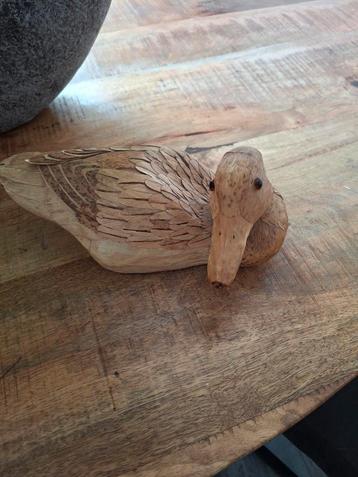 Vintage Houten Eendenbeeld beschikbaar voor biedingen
