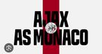 Ajax vs Monaco: business en 1e ring seats, Tickets en Kaartjes, Sport | Voetbal, Twee personen, April