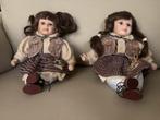 Tweeling porseleinen popjes, Verzamelen, Poppen, Ophalen of Verzenden, Zo goed als nieuw, Pop