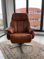 Hukla HU-EC21007 relaxstoel, Ophalen, Modern cosy, Bruin, Leer