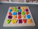 Houten alfabet puzzel, Ophalen, 10 tot 50 stukjes, Zo goed als nieuw, Van hout