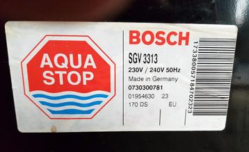Bosch inbouw vaatwasmachine beschikbaar voor biedingen