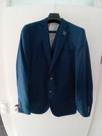 Blauw pak met gilet., Kleding | Heren, Kostuums en Colberts, Maat 52/54 (L), Blauw, Nils, Ophalen of Verzenden