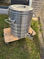 Rvs container dubbelwandig tbv  schenken drank, Ophalen, Gebruikt