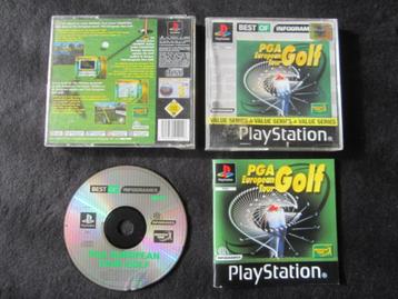 PGA European tour golf PS1 Playstation 1 beschikbaar voor biedingen